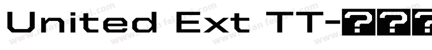 United Ext TT字体转换